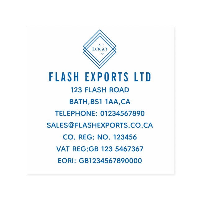 Custom Your Business Logo Self Ink Stamp (Design)