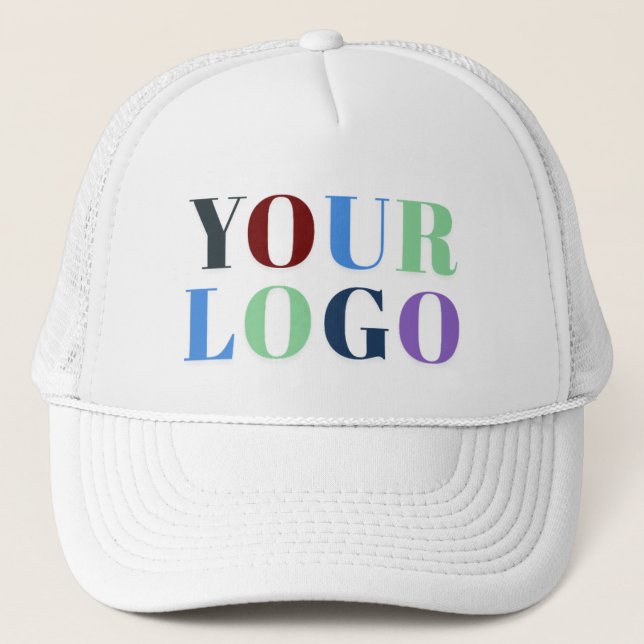 Custom YOUR Business Logo Trucker Hat (Front)