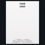 Custom Your Business Personalized Letterhead<br><div class="desc">Custom Colours and Fonts - Design Your Own Personalized Business Letterhead with Logo - Add Your Company Logo - Image - Photo or QR Code / Address - Contact Information / more - Resize and move or remove and add elements / image with Customization tool. Choose fonts / size /...</div>