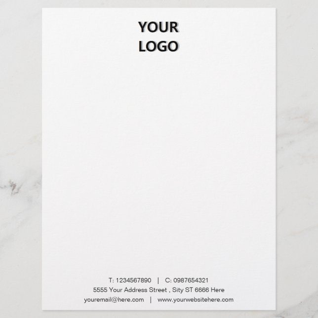 Custom Your Business Personalized Letterhead (Front)