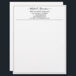 Custom Your Business Personalized Letterhead<br><div class="desc">Your Colours Custom Simple Personalized Name - Business Office Letterhead - Add Your Name - Company / Address / Contact Information - Choose / add your favourite Elements / Font - Text Colours. Resize and move or remove and add elements - Image / text with customization tool. Enjoy - Be...</div>