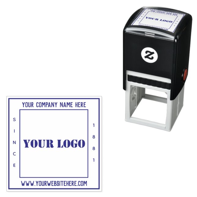 Custom Your Business Self-inking Square Stamp (In Situ)