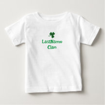 Custom Your Clan Shamrock T-Shirt - Baby/Toddler