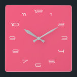 Custom Your Colors Numbers Font Pink Wall Clock<br><div class="desc">Custom Colors - Pink Wall Clocks - Choose / add your favorite background and number colors / fonts / size - with Customization tool ! - or Add your text / logo / more ! Good Luck - Be Happy :) MIGNED Design</div>