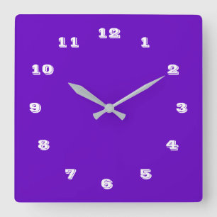 Custom Your Colours Font Numbers Wall Clock