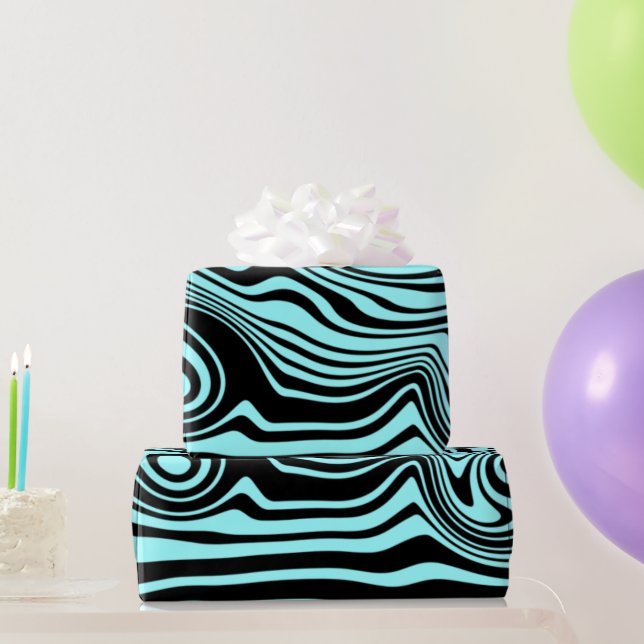 Custom Your Colours Gift Wrapping Paper Art Waves (Party Gifts)