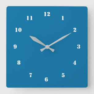 Custom Your Colours Numbers Font Modern Wall Clock