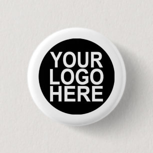 Custom Your Company Logo 1 Inch Round Button