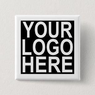 Custom Your Company Logo 2 Inch Square Button
