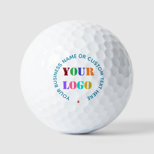 Custom Your Company Logo and Text Stamp Golf Balls (Front)
