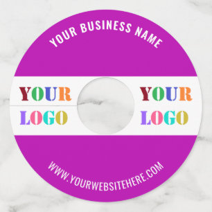 Custom Your Company Logo and Text Wine Glass Tag