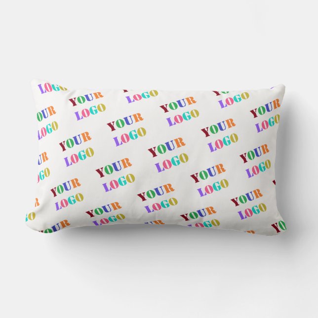 Custom Your Company Logo Business Lumbar Pillow (Front)