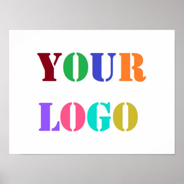 Custom Your Company Logo Business Promotion Poster (Front)