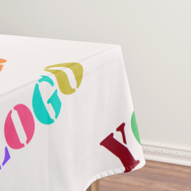 Custom Your Company Logo Business Tablecloth (In Situ)