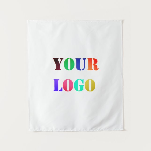 Custom Your Company Logo Business Tapestry (Front)