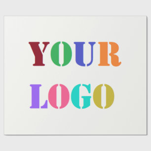 Custom Your Company Logo Business Wrapping Paper