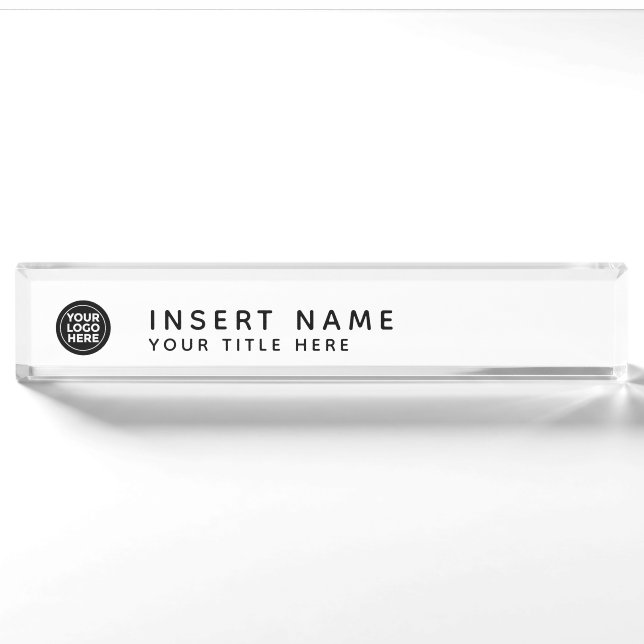 Custom Your Company Logo Nameplate (Front)