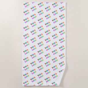 Custom Your Company Logo or Photo Beach Towel