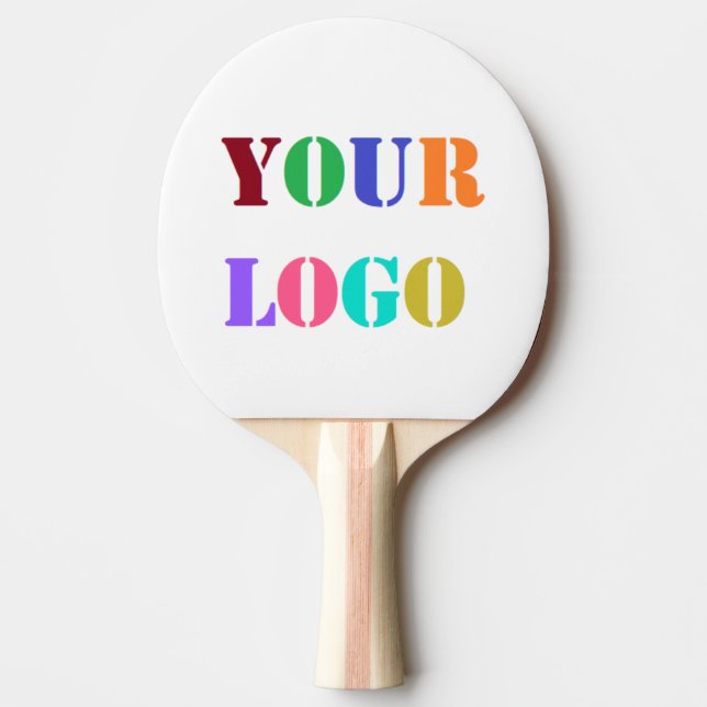 Custom Your Company Logo or Photo Ping Pong Paddle (Front)