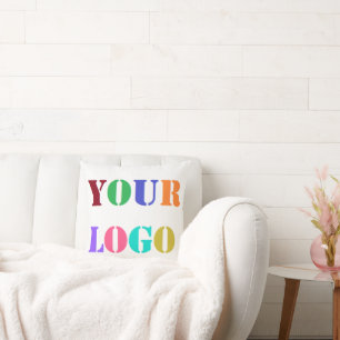 Custom Your Company Logo Pillow Template