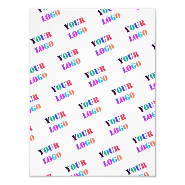 Custom Your Company Logo Promotional Business Photo Print (Front)