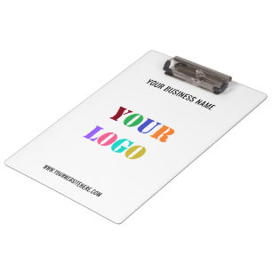 Custom Your Company Logo Text Business Clipboard