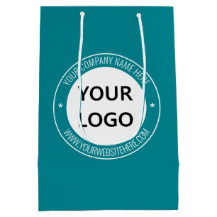 Custom Your Company Logo Text Business Gift Bag