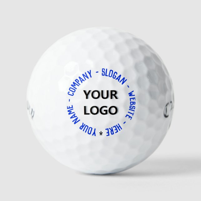 Custom Your Company Logoand Text Golf Balls Stamp (Front)