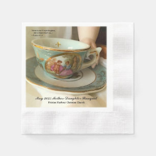 Custom [Your Event] French Teacup Beverage Napkins