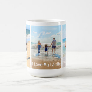 Custom Your Family Photo Collage Mug with Text