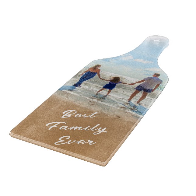 Custom Your Family Photo Cutting Board Gift (Corner)