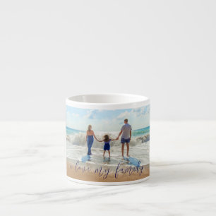 Custom Your Family Photo Espresso Mug with Text