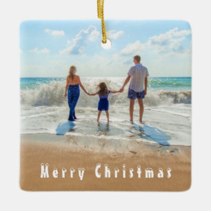 Custom Your Family Photos Christmas Ornament