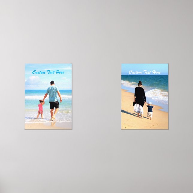 Custom Your Favourite Photo and Text Wall Art Set (Front)