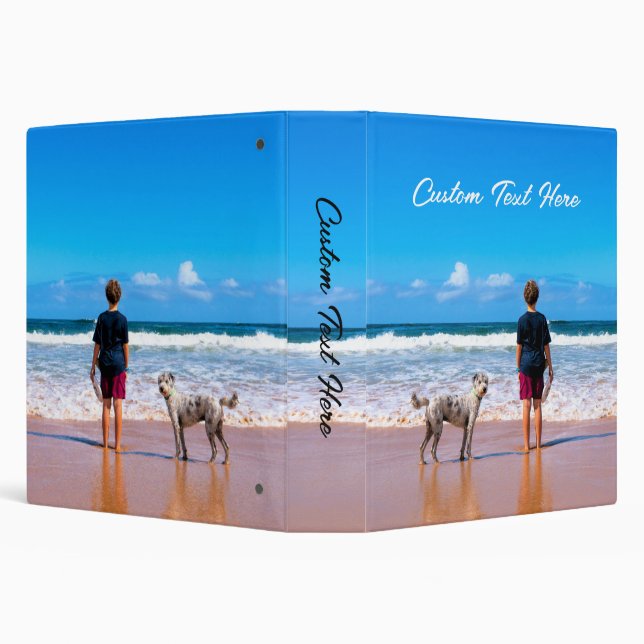 Custom Your Favourite Photo Binder with Text (Background)