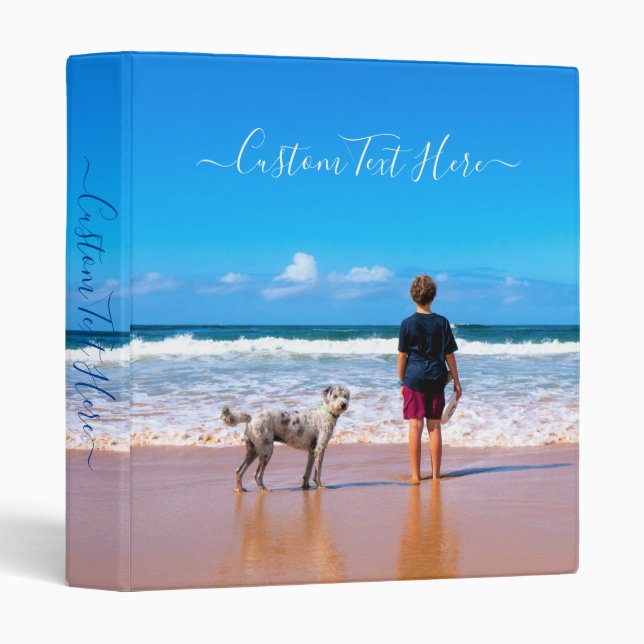 Custom Your Favourite Photo Binder with Text Name (Front/Spine)