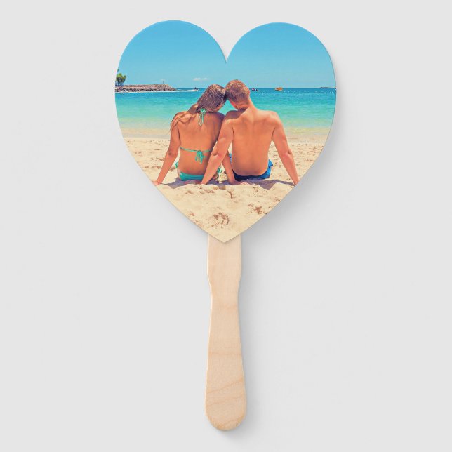 Custom Your Favourite Photo Hand Fan Personalized (Back)