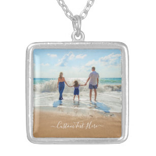 Custom Your Favourite Photo Necklace with Text