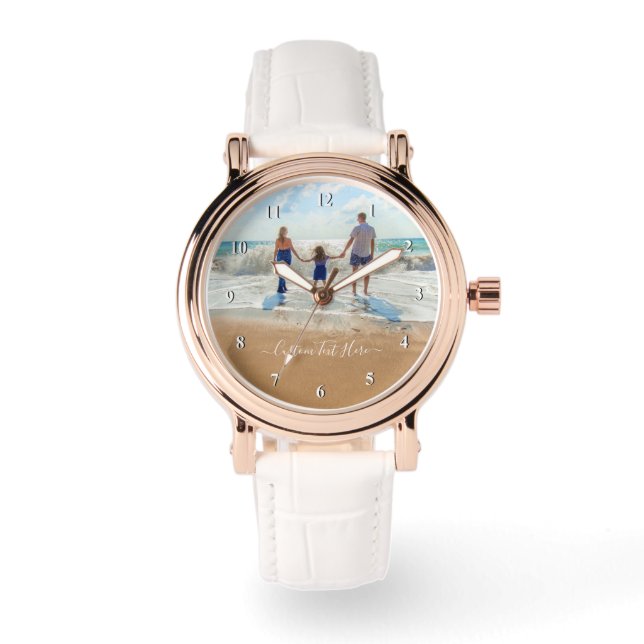 Custom Your Favourite Photo Watch with Text (Front)