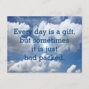 Custom your funny saying or wisdom postcard