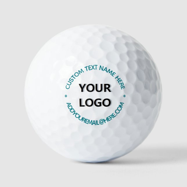 Custom Your Logo and Text Stamps Golf Balls (Front)