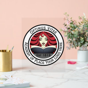 Custom Your Logo Here Image Business Acrylic Sign