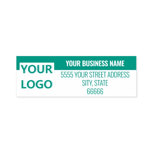 Custom Your Logo Name Address Colours Stamp (Design)