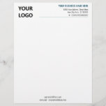 Custom Your Logo Name Address Info Letterhead<br><div class="desc">Custom Colours and Font - Your Business Letterhead with Logo - Add Your Logo - Image / Name - Company / Address - Contact Information/ more - Resize and move or remove and add elements / image with Customization tool. Choose colours / font / size ! Good Luck - Be...</div>