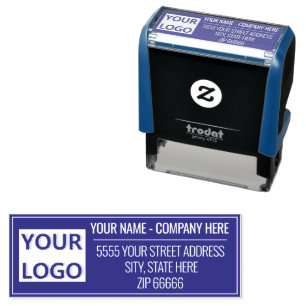 Custom Your Logo Name Return Address Colour Stamp