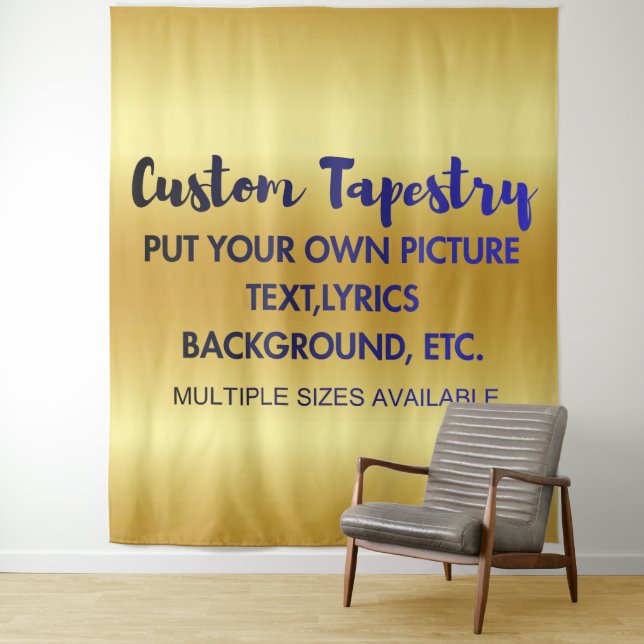 Custom Your Logo or Image Tapestry (In Situ)