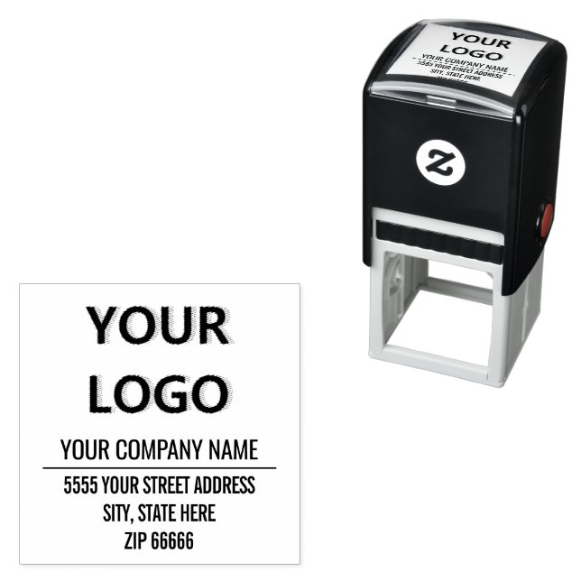 Custom Your Logo or Photo Address Stamp Template (In Situ)