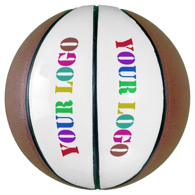Custom Your Logo or Photo Personalized Basketball (Vertical)