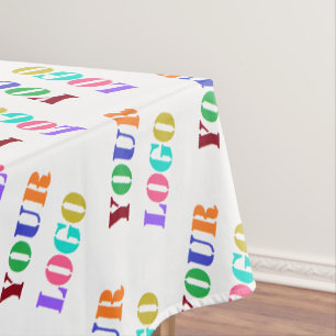 Custom Your Logo Photo Tablecloth Promotional
