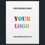 Custom Your Logo Text Business Promotional Flyers<br><div class="desc">Custom Colours and Fonts - Design Your Own Personalized Flyers with Your Company Logo and Text Promotional Business Flyer / Gift - Add Your Logo / Image or QR Code - Photo / and Text - Name / Information / More - Resize and move elements with Customization tool. Choose /...</div>